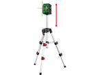 Nível a laser Parkside em tripé com altura ajustável.