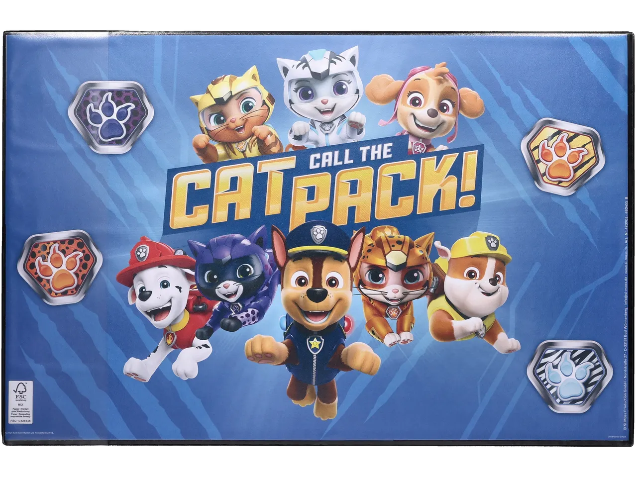 Paw Patrol Cat Pack poster s Chaseom, Skye i mačjom ekipom.