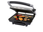 Grelhador de contacto Silvercrest® com frango, vegetais e cogumelos.