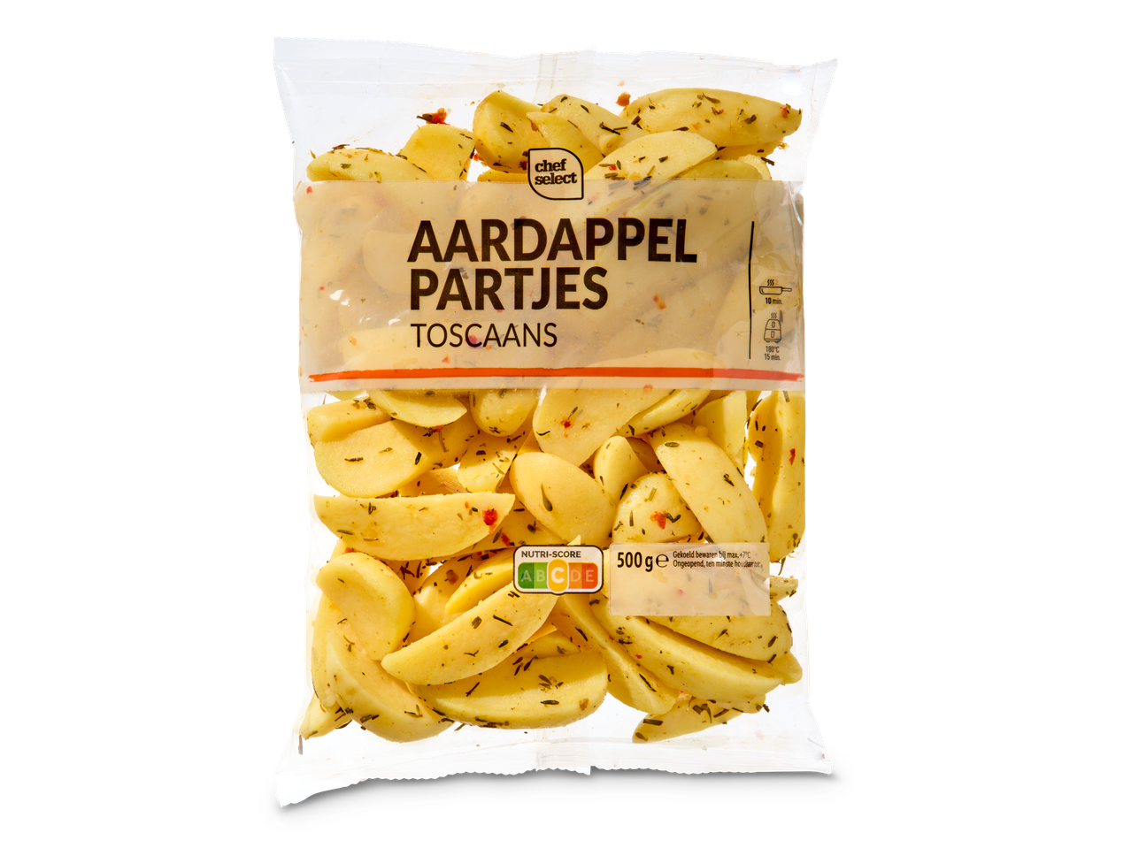 Chef Select aardappelpartjes, Toscaanse stijl, klaar om te koken.