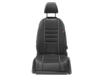 Ultimate Speed Autositzaufleger: capa de assento de carro preta com costura branca.