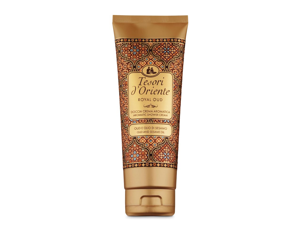 Tesori d'Oriente Royal Oud aromás tusfürdőkrém, oud és szezámmagolajjal.