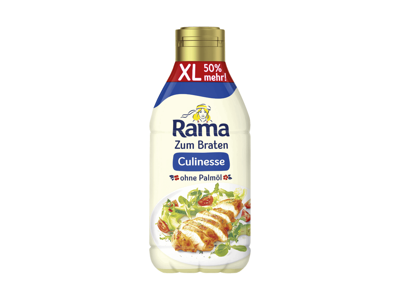 Rama Culinesse Bratenfett, 50% mehr, ohne Palmöl.