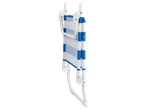 CRIVIT ležaljka za plažu sklopljena, plavo-bele pruge