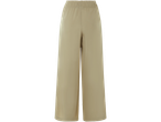 Pantaloni largi bej, cu talie elastică.