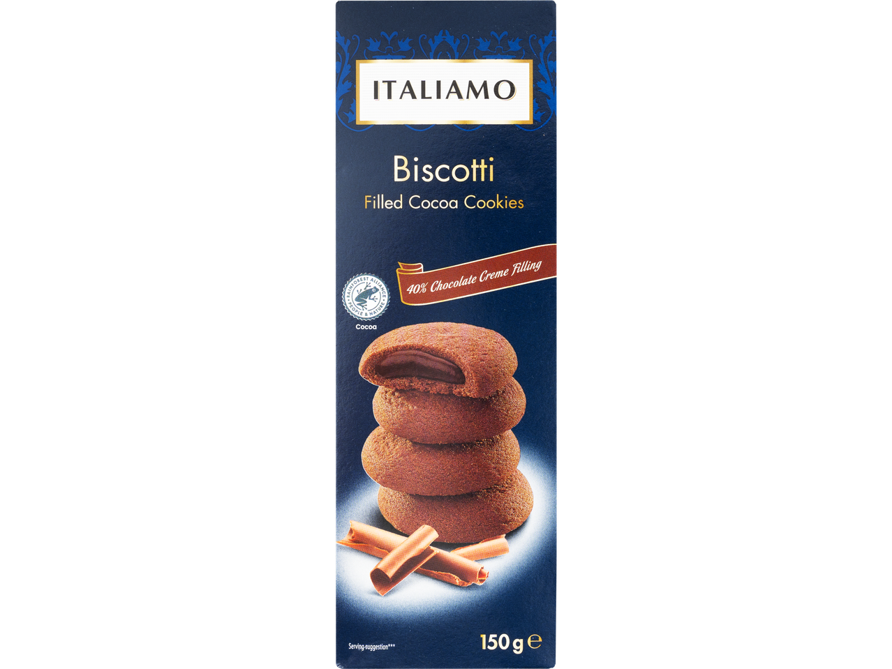 Ciastka biscotti lub kruche ciastka z mlekiem i miodem novellini