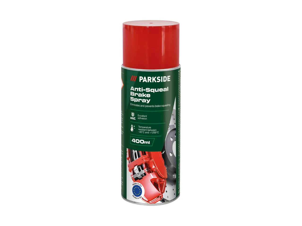 A can of red Plasti Dip spray paint for automotive use.