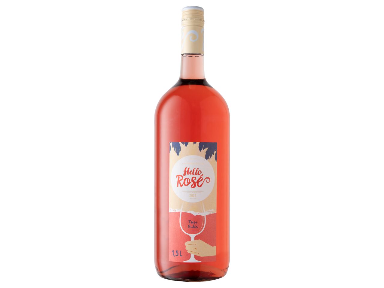 Friss Bubis 'Hello Rosé' 2022 rosé borosüveg.