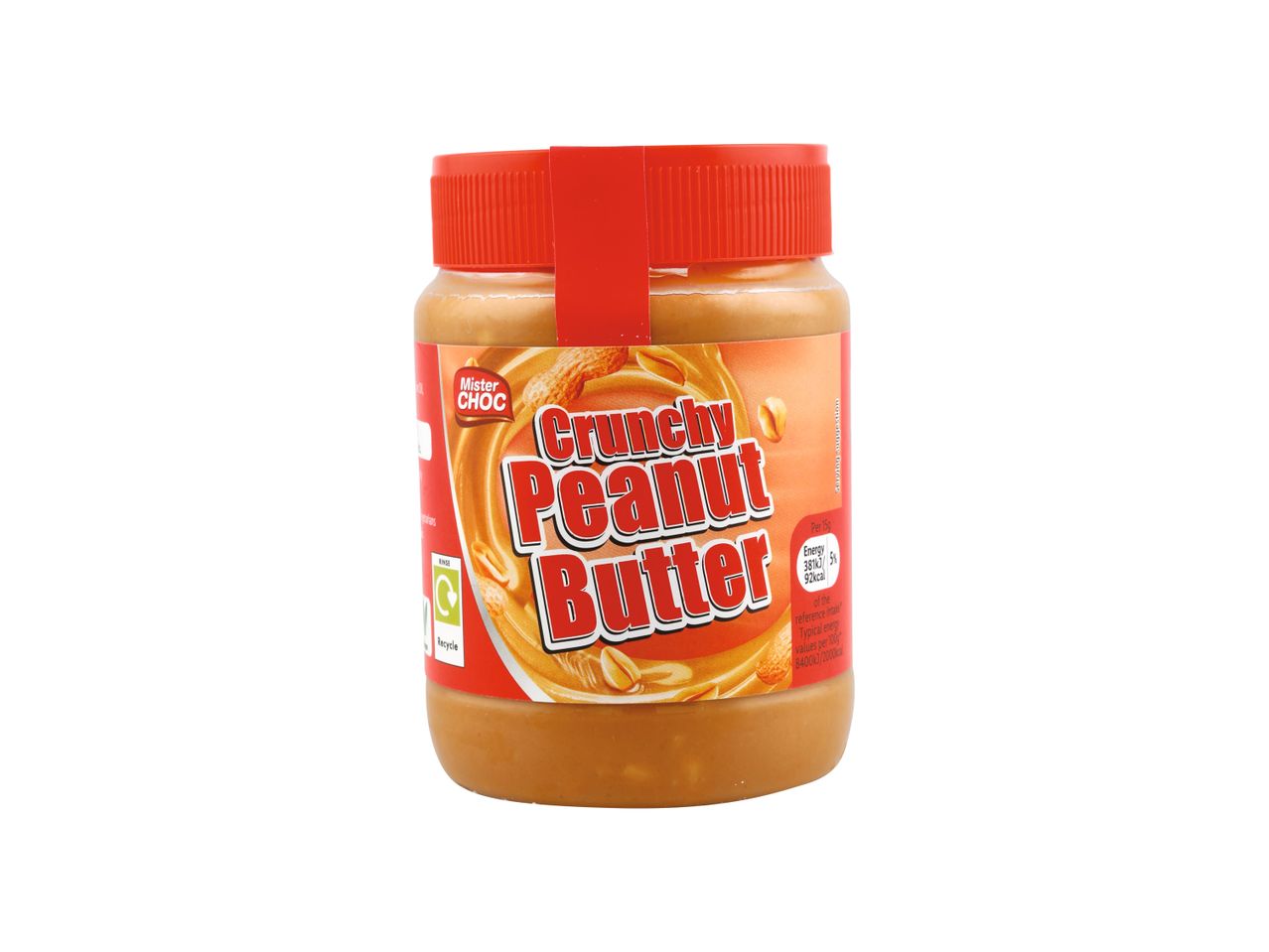 A jar of Crunchy Peanut Butter.