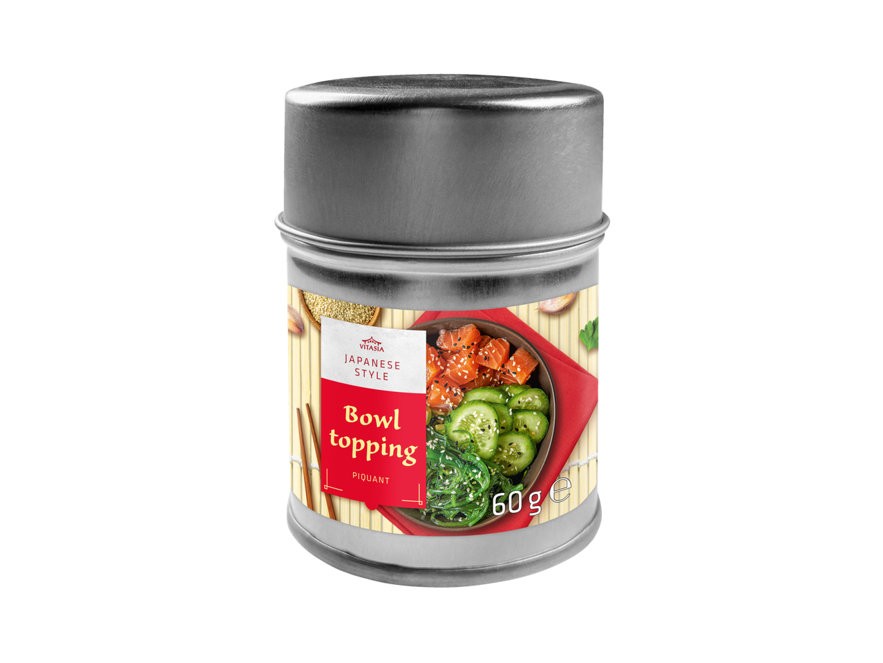 Vitasia Bowl Topping Japanse stijl, pikant, 60g