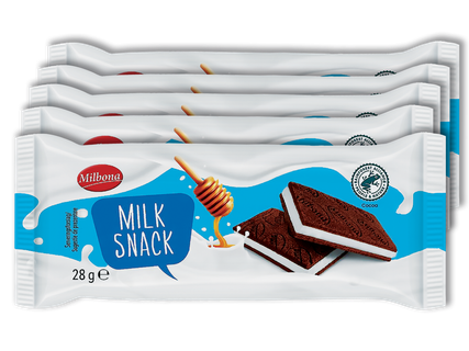 Milbona Mælkesnitte 5 x 28g