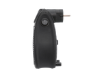 Aquecedor cerâmico de tomada TRONIC® em preto, vista lateral.