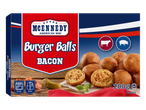 McNnedy Burger Balls Bacon: Bolinhas de carne congeladas com sabor a bacon.