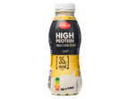 Milbona high-protein vanille drank: 35g eiwit per fles.