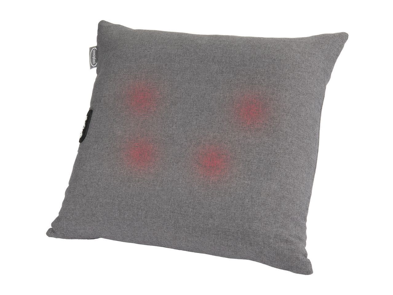 Sensiplast grey massage cushion with four red illuminated massage nodes