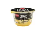 Milbona high-protein vanilla rice pudding.