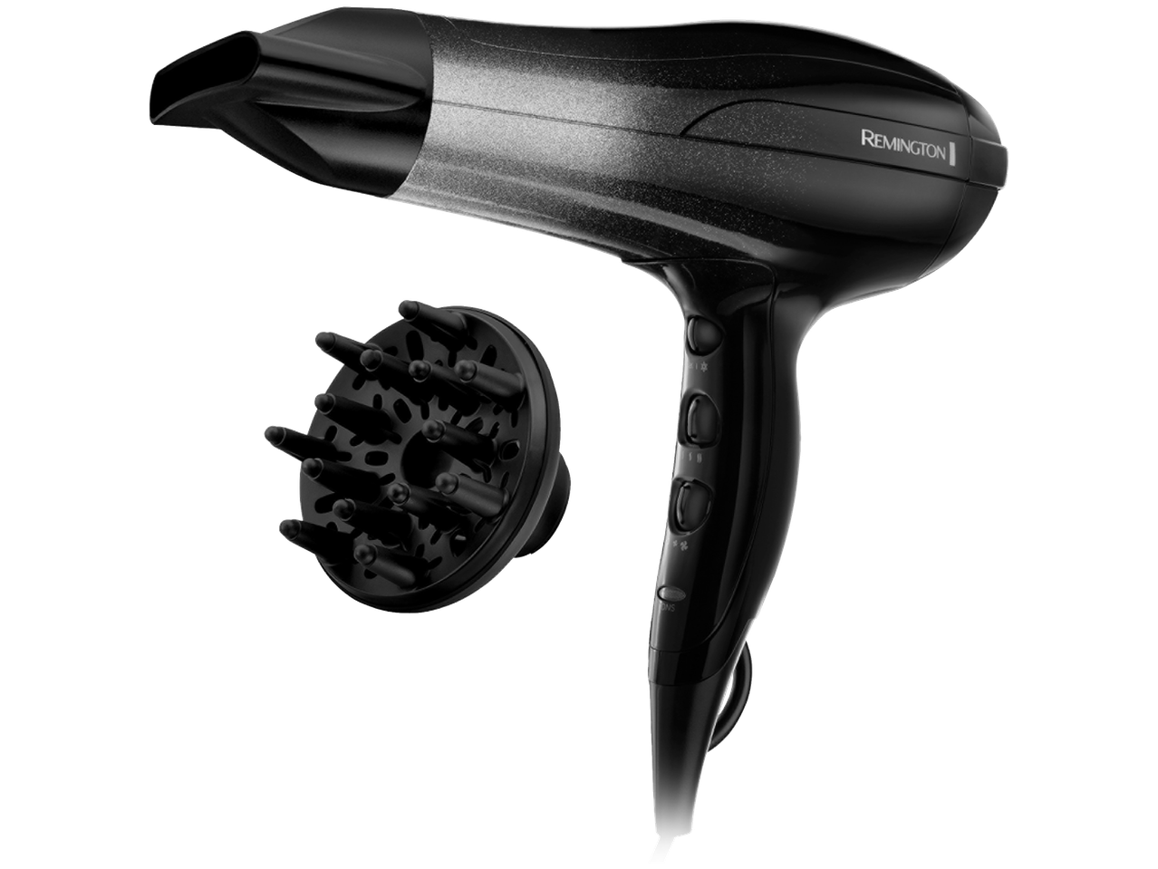 Черен сешоар Remington с дифузер.