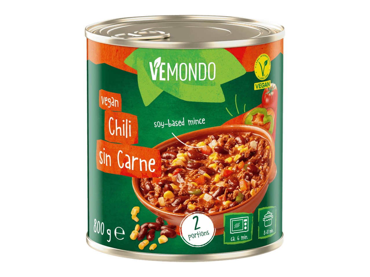 Vegaaninen chili sin carne