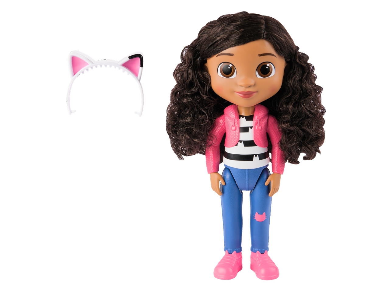 Gabby's Dollhouse doll with cat ears headband