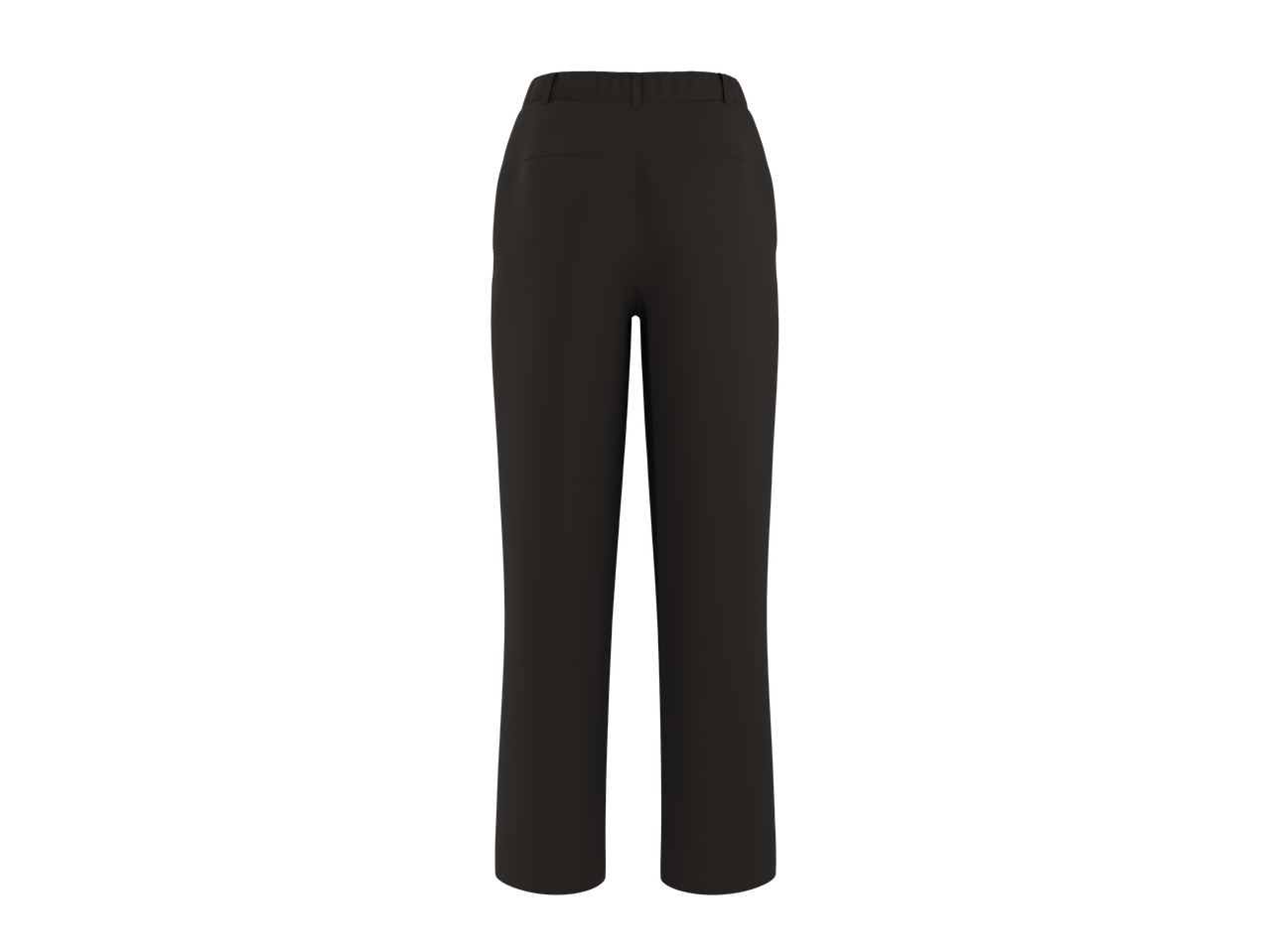 Calças femininas ESMARA em preto, vista traseira