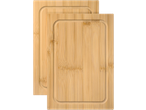 SILVERCREST® Bamboo Chopping Boards, set of two, with juice grooves
