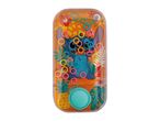 Stitch-themed water game with colorful rings, a pineapple, and tropical leaves.