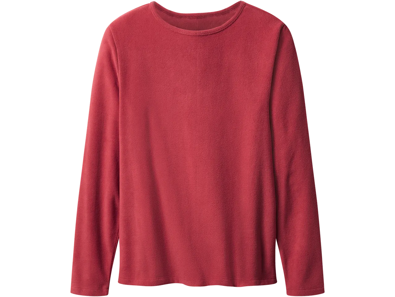 esmara® sieviešu sarkans flīsa pidžamas tops