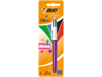 BIC 4 Colours Shine pen: four colours, medium point.