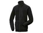Parkside® juodas vyriškas flisinis džemperis su užtrauktuku ir kišenėmis.