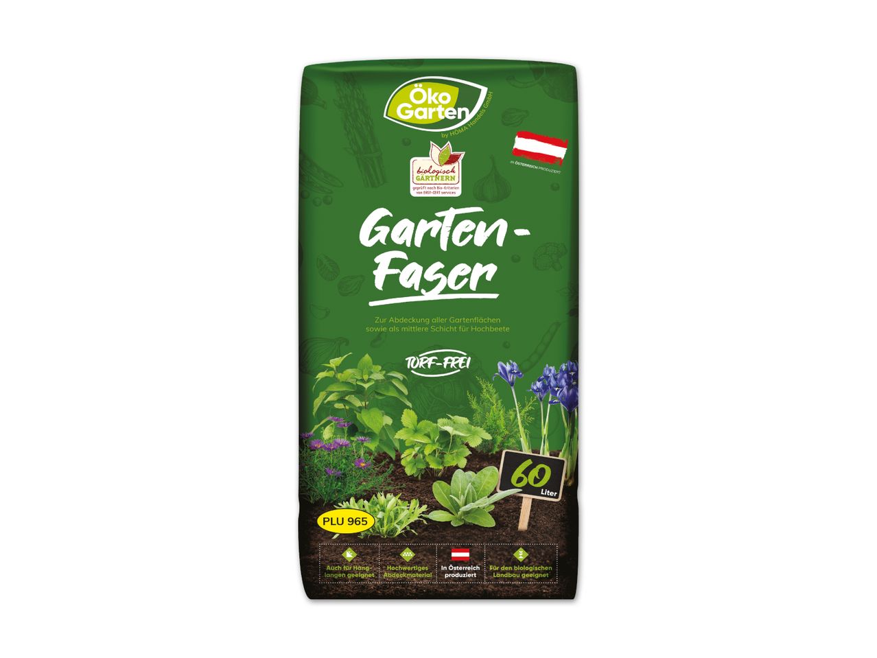 Öko Garten Garten-Faser, 60 Liter, Mulch für den ökologischen Landbau.