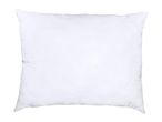 White quilted pillow with a subtle wavy pattern