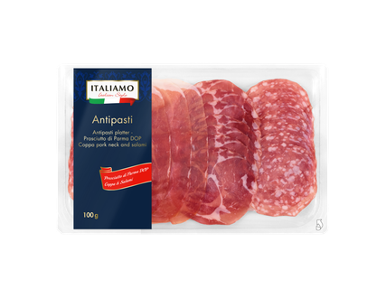 ITALIAMO Antipastischotel met Parmaham