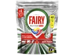 Sachet de capsules de lave-vaisselle au citron, 40 capsules, recommandé par plusieurs marques.