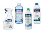Bayrol poolrengøringsmidler: spray, flasker med forskellige rengøringsmidler.