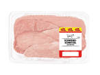 1,8 kg geschnittene XXL Schweinschnitzel in Plastikverpackung.