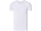esmara® Men's Fine-Ribbed Undershirt, white V-neck