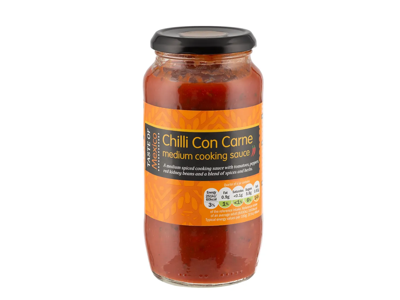 Taste of Mexico Chilli Con Carne cooking sauce.