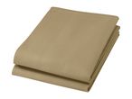 Folded beige garden furniture cover