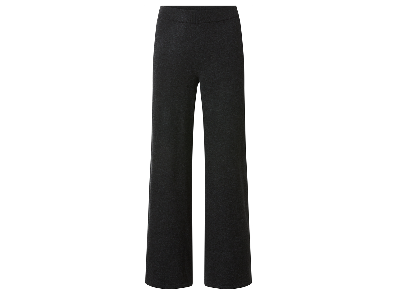 Тъмносиви панталони с широк крачол.