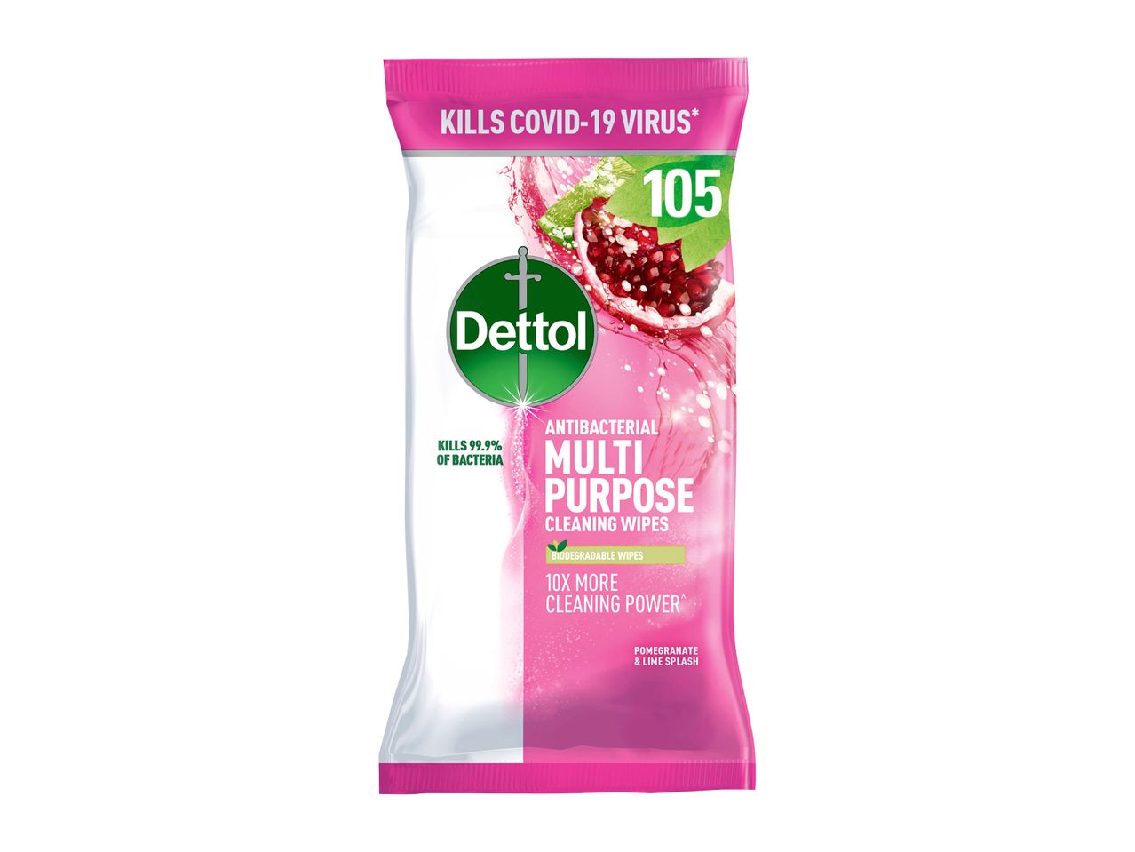 Dettol Pomegranate & Lime Multi-Purpose Wipes