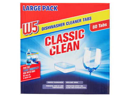 W5 Trauku mašīnas tabletes "Classic" 80gab