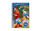 Smurfs Color & Sticker Fun activity book.
