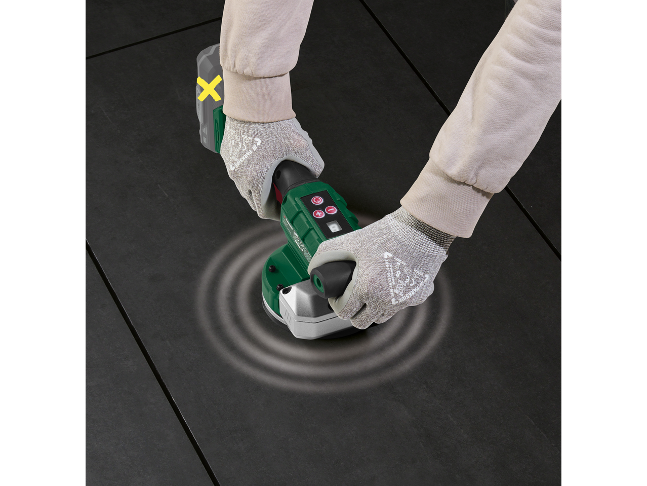 Parkside Ventosa Cerâmica 20 V without battery, used on tiles