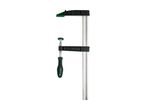 Parkside clamp with a green handle and black metal parts.