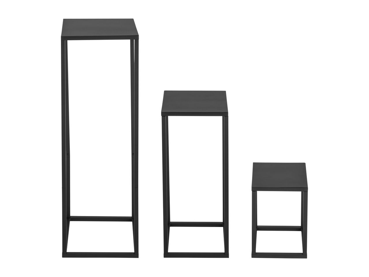 Go to full screen view: Livarno Home Plant Stand - Set of 3 - Image 2
