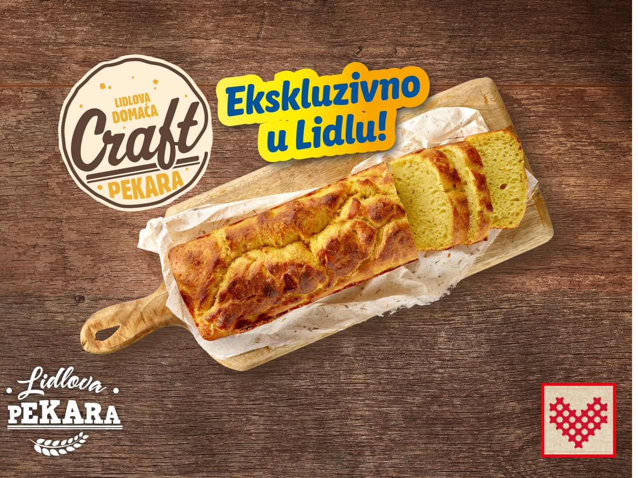 Ekskluzivno u Lidlu! Craft pekara domaći kruh.