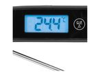 Digital food thermometer displaying 24.4 degrees Celsius with a C/F button.