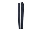 Dark blue kids' track pants with a white side stripe