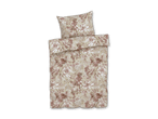 Bettwäsche-Set mit Blumenmuster in Beige und Braun