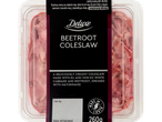 Deluxe Beetroot Coleslaw: creamy coleslaw with cabbage and beetroot.